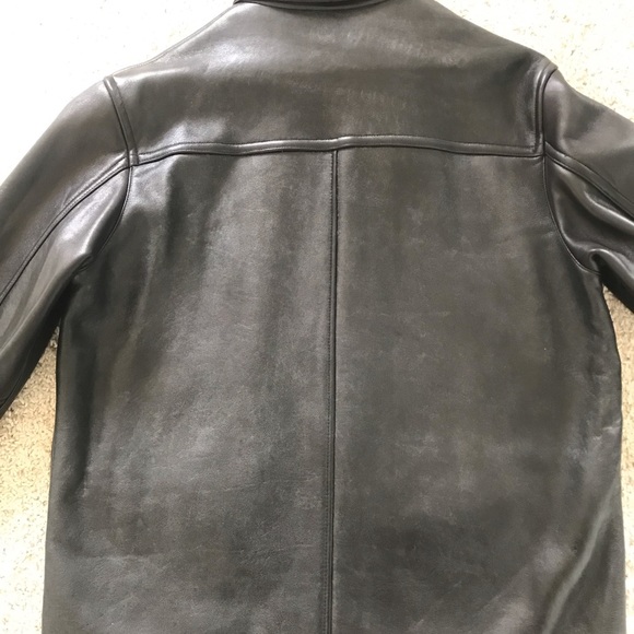Vintage J Crew Leather Jacket Excellent Condition Large - Picture 5 of 16
